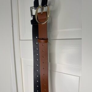 Steve Madden Black and Brown Belts